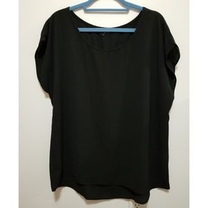 Zenobia simple black blouse